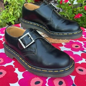 🏴󠁧󠁢󠁥󠁮󠁧󠁿 Dr. Martens MIE Vintage Monk Strap Black Oxfords UK 4